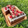 Number Cake Chocolat Framboise Vanille