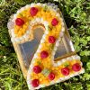 Number cake mangue framboise 8/10p Number Cake Mangue Framboise Vanille